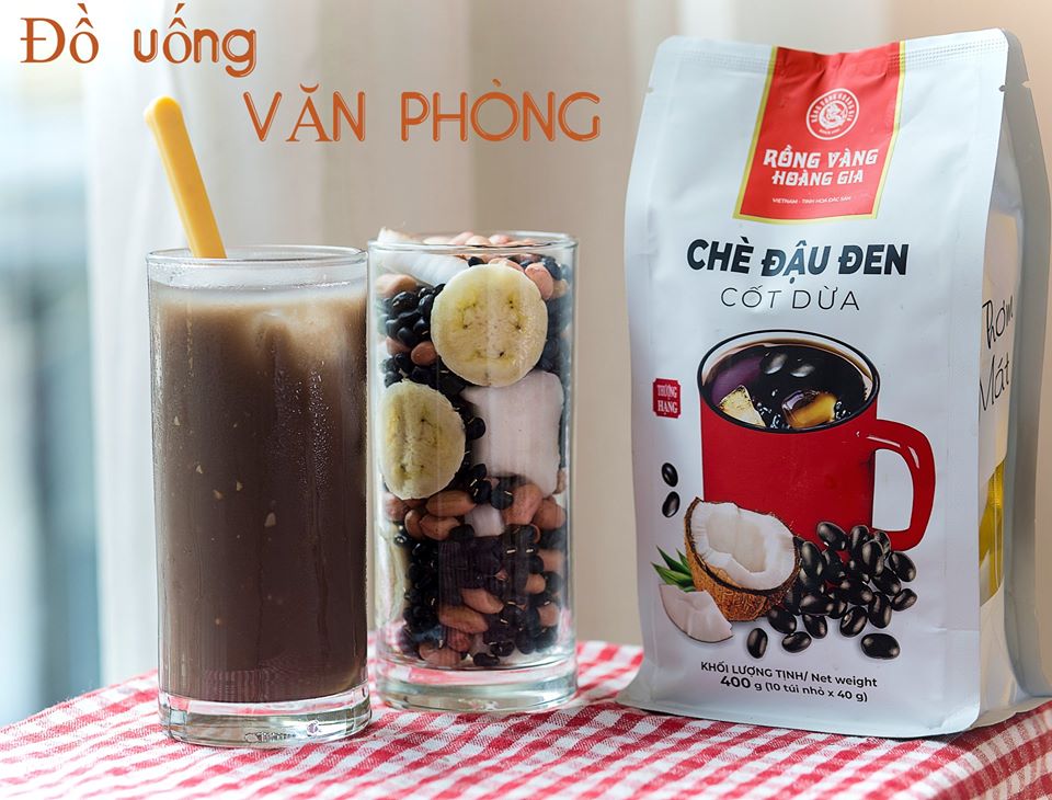 Chè Đậu Đen Cốt Dừa Rồng Vàng Hoàng Gia