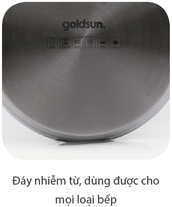 BỘ NỒI INOX GOLDSUN GH10-3306SG