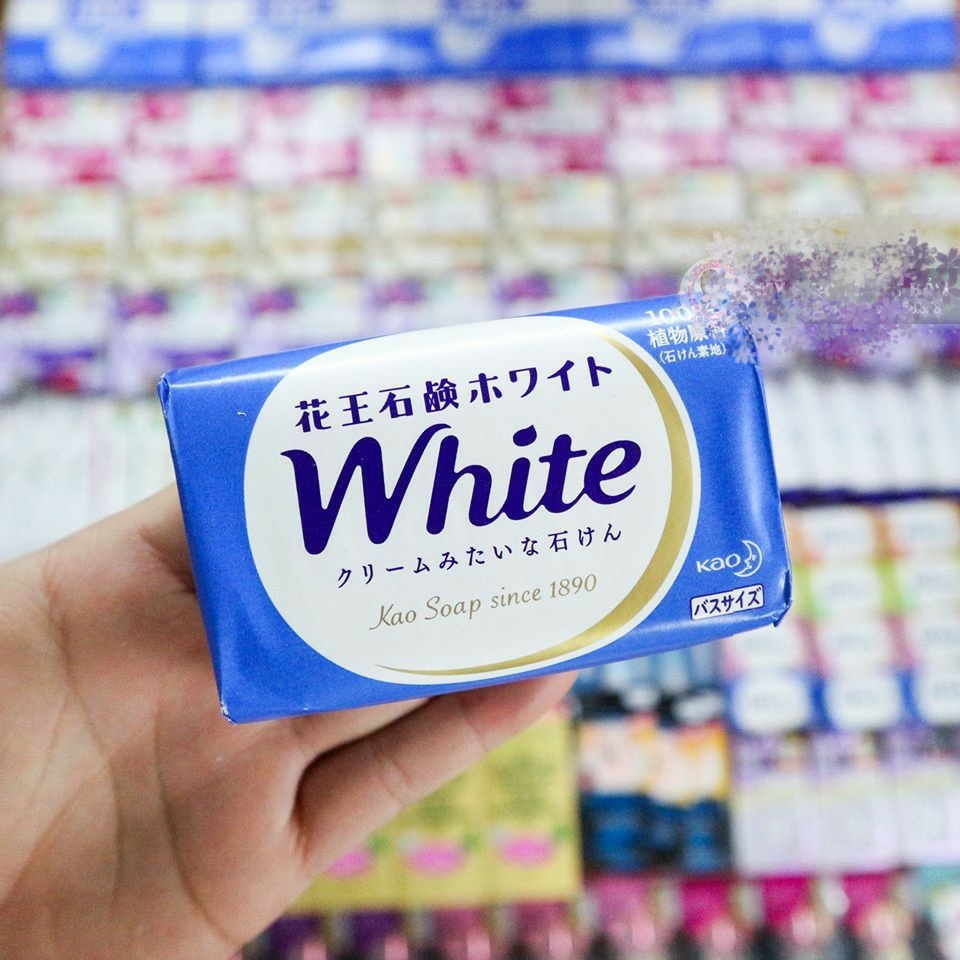 XÀ PHÒNG TẮM TRẮNG KAO WHITE SOAP 130g (bánh)