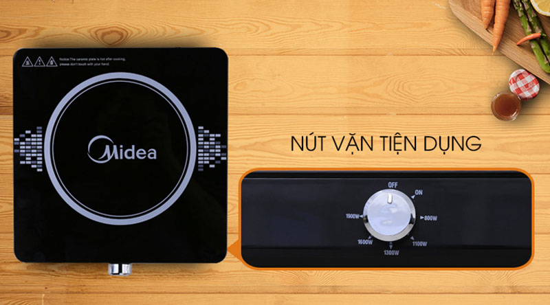 Bếp từ Midea MI-K1917EF Đen