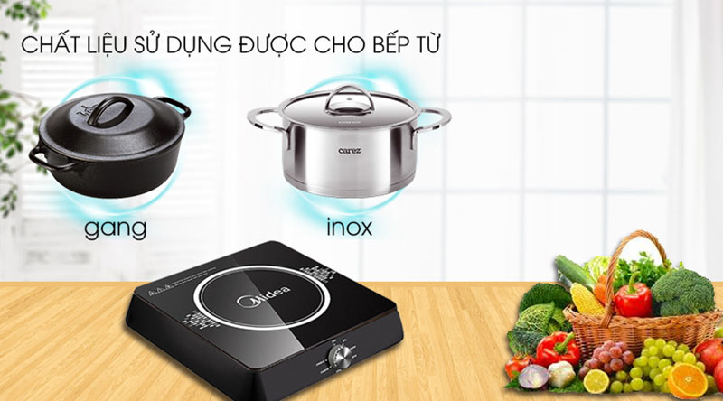 Bếp từ Midea MI-K1917EF Đen