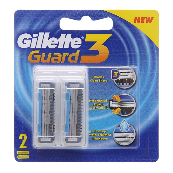 Dao cạo râu Gillette Guard 3 + hộp 2 lưỡi thay thế