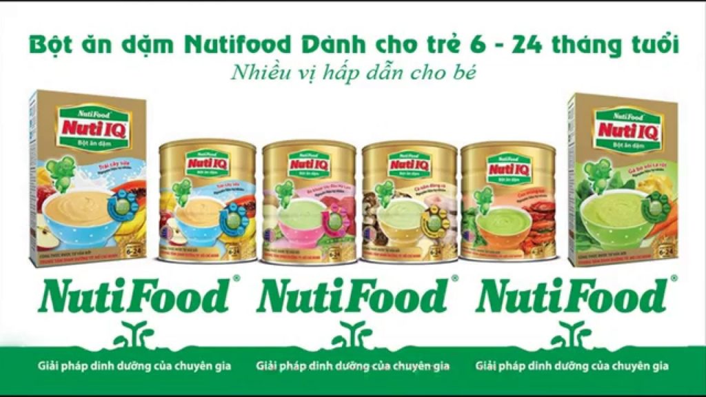 Bột ăn dặm nuti IQ trái cây sữa 350g