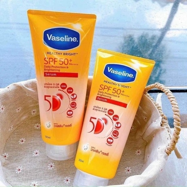 Dưỡng Thể Chống Nắng Vaseline Healthy Bright 50++ SPF 320ml (Thái Lan)