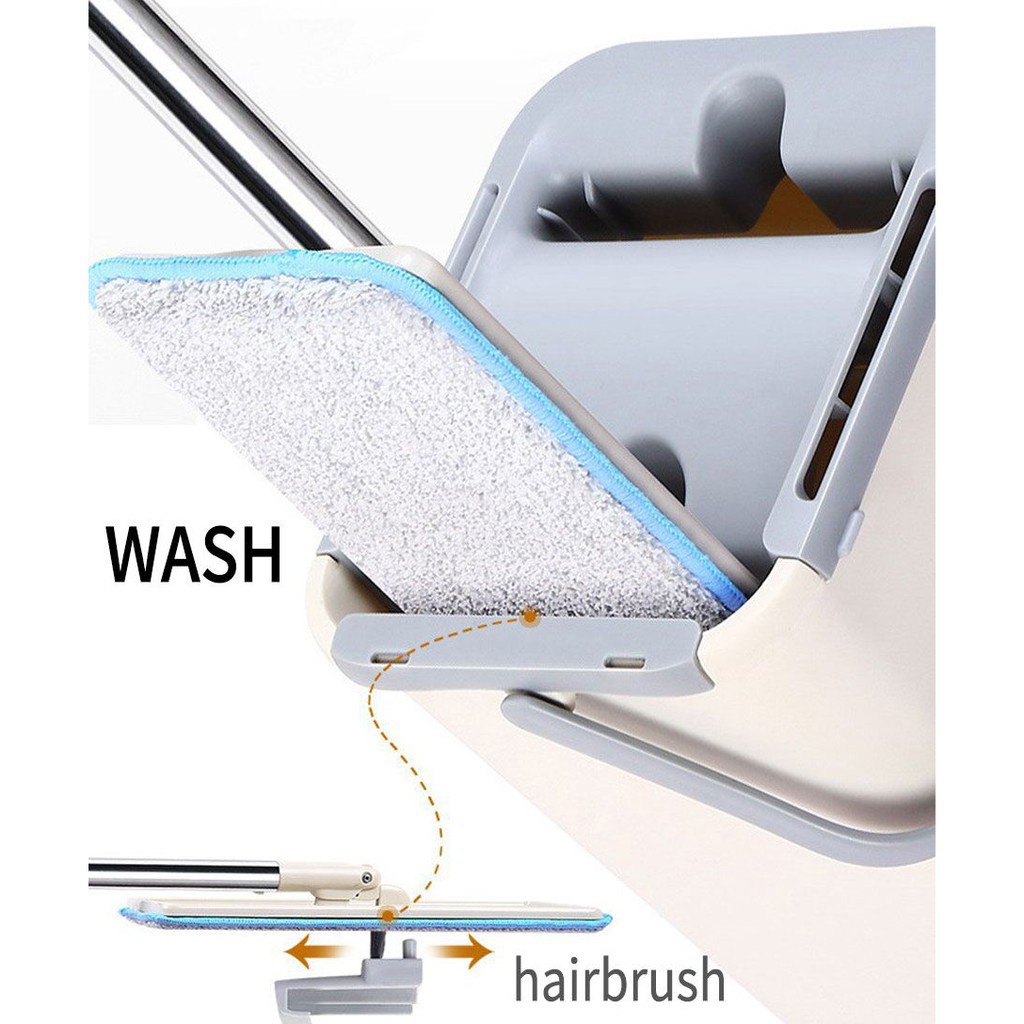 Bộ cây lau nhà thông minh kèm thùng vắt 2 ngăn Inochi BH-M900