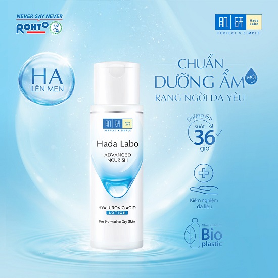 Dung dịch dưỡng ẩm tối ưu Hada Labo Advanced Nourish Lotion cho da thường và da khô 100ml