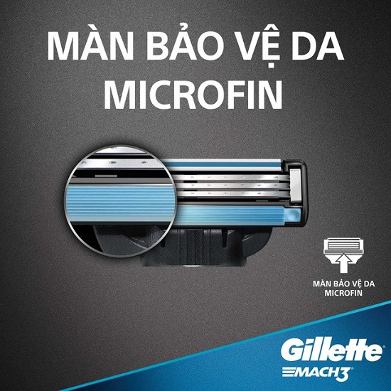 Lưỡi dao cạo râu Gillette Mach3 Classic 8S