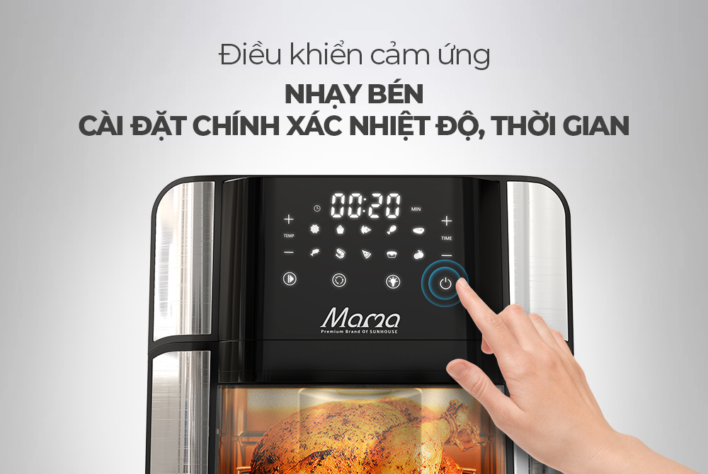 NỒI CHIÊN KHÔNG DẦU 15L SUNHOUSE MAMA SHD4088