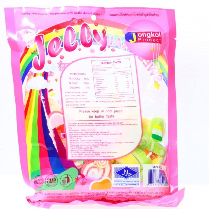 Kẹo dẻo jelly sweet Rainbow 250g