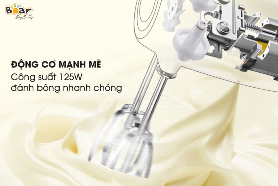 Máy đánh trứng cầm tay Bear DDQ-B02P5