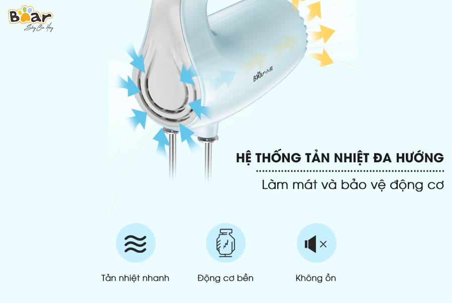 Máy đánh trứng cầm tay Bear DDQ-B02P5