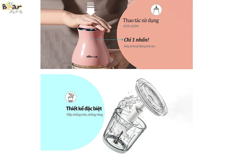 Máy xay thực phẩm đa năng Bear QSJ-B02U2