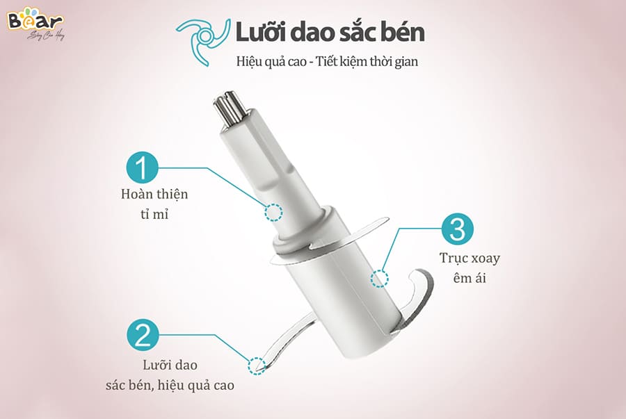 Máy xay thực phẩm đa năng Bear QSJ-B02U2