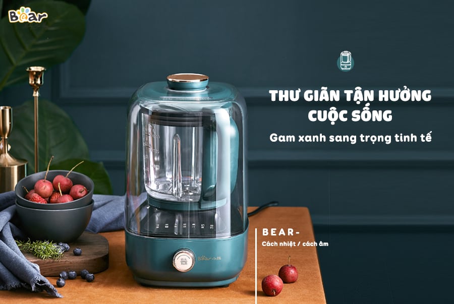 Máy xay nấu đa năng cách âm Bear PBJ-B06W1