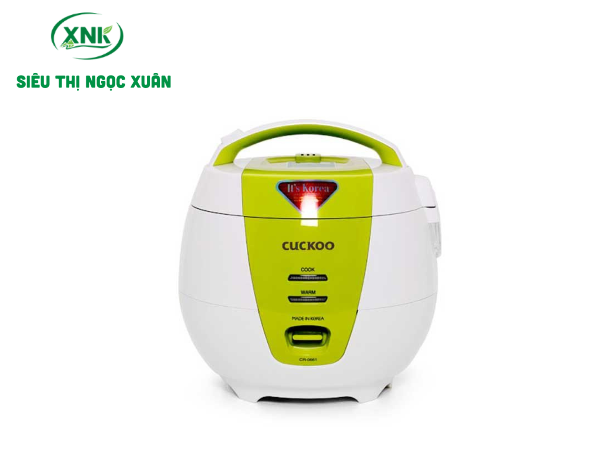 Nồi Cơm Điện Cuckoo 1.0L CR-0661, Nắp Cài, Màu Xanh Lá