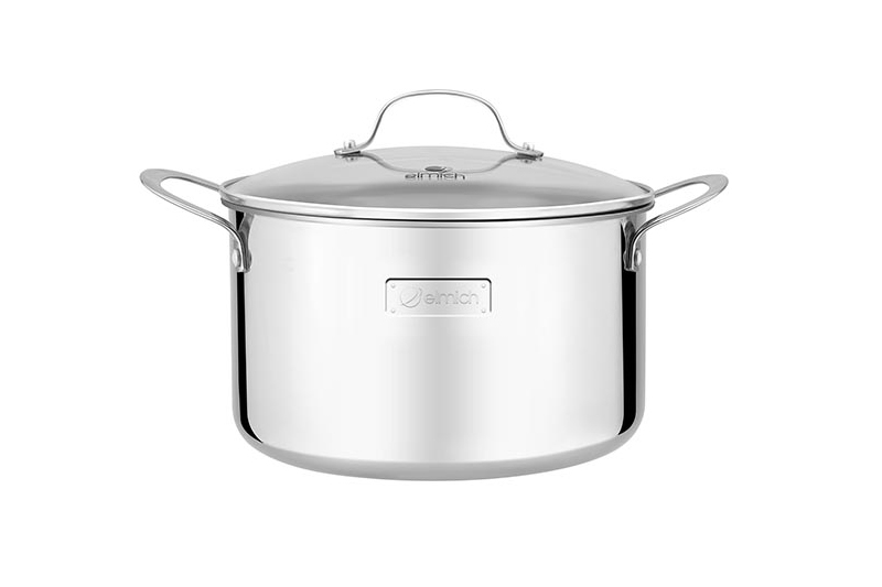 NỒI INOX CAO CẤP 3 LỚP ĐÁY LIỀN TRI-MAX 16CM - tặng kèm chảo