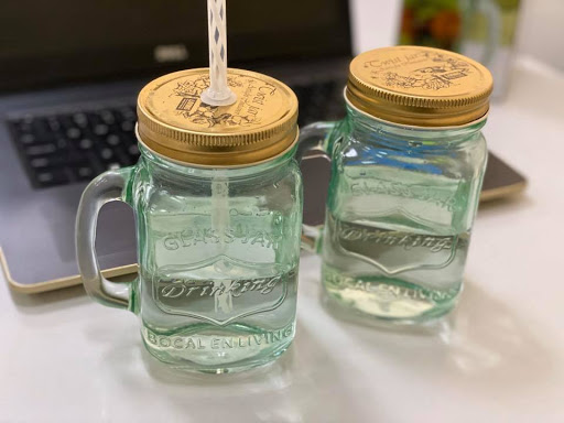 Bình detox thuỷ tinh 380ml
