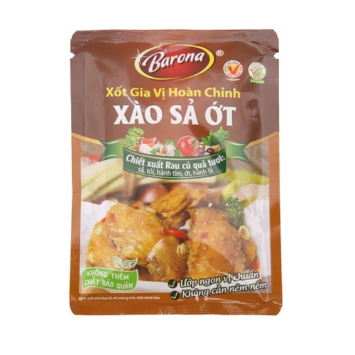 Barona GVHC- Xào sả ớt 80g (Gói)