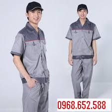Quần áo bảo hộ lao động vải Kaki, quần áo bảo hộ vải Pang rim 