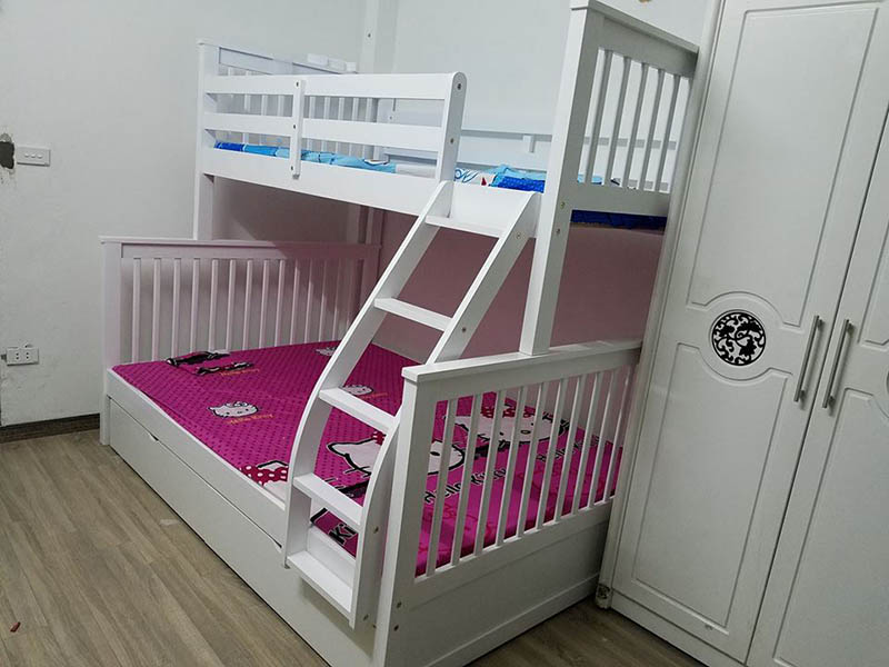Giường tầng gỗ cho bé