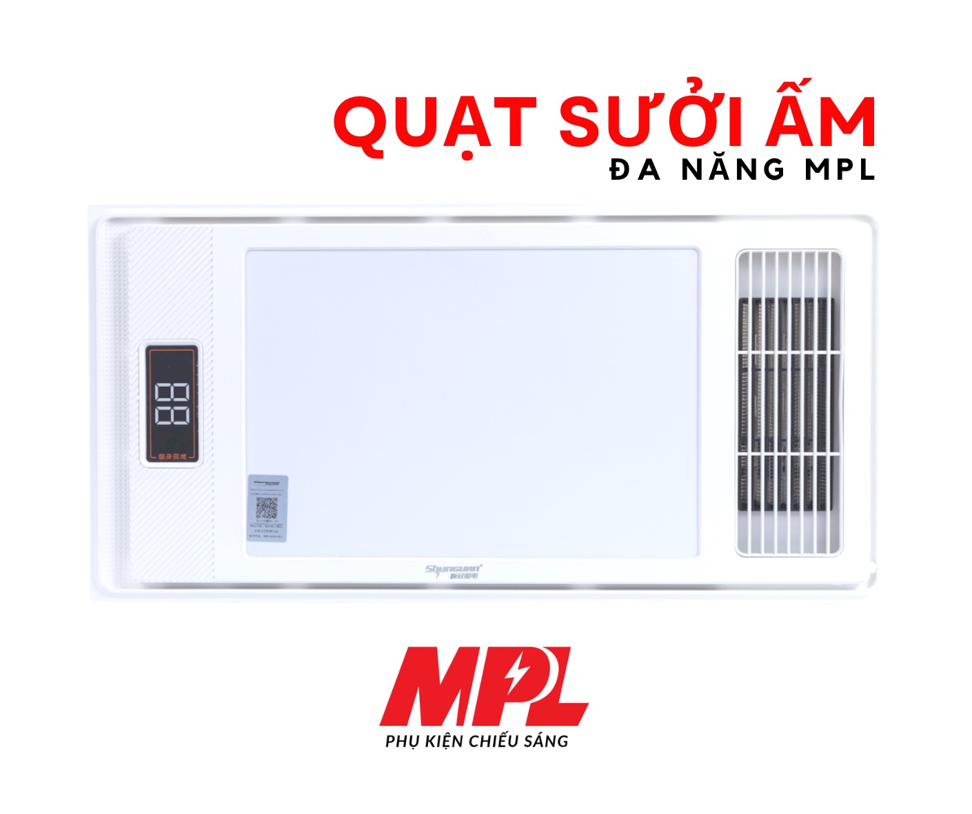 QUẠT SƯỞI ÂM TRẦN ĐA NĂNG MPL