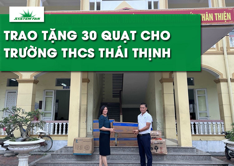 trao-tang-30-chiec-quat-cho-truong-thcs-thai-thinh-kinh-mon