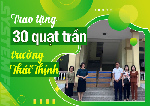 trao-tang-30-chiec-quat-cho-truong-thcs-thai-thinh-kinh-mon