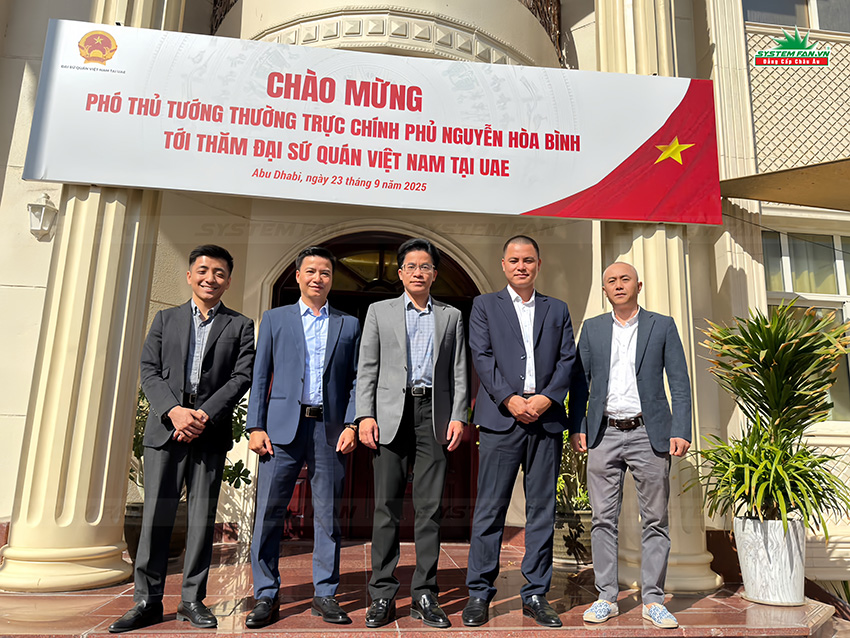 BLĐ System Fan Thăm Đại sứ quán Việt Nam tại UAE