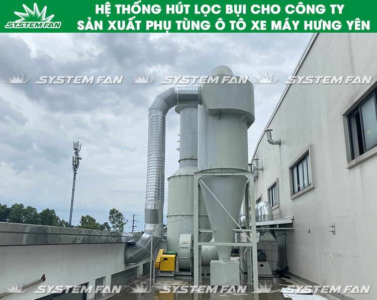 Lắp đặt hệ thống hút bụi cho công ty ô tô xe máy AMA (Hình 2)