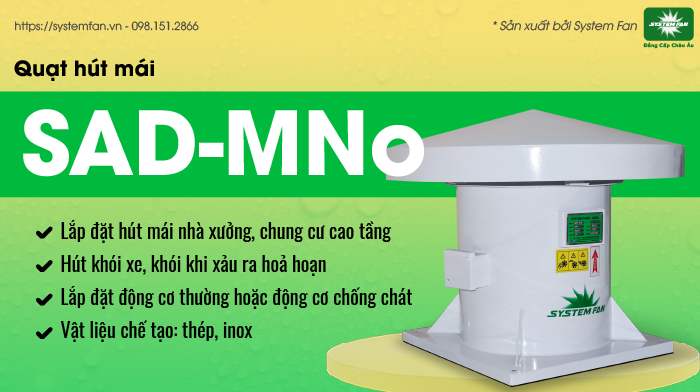 Quạt hút mái SAD-MNo