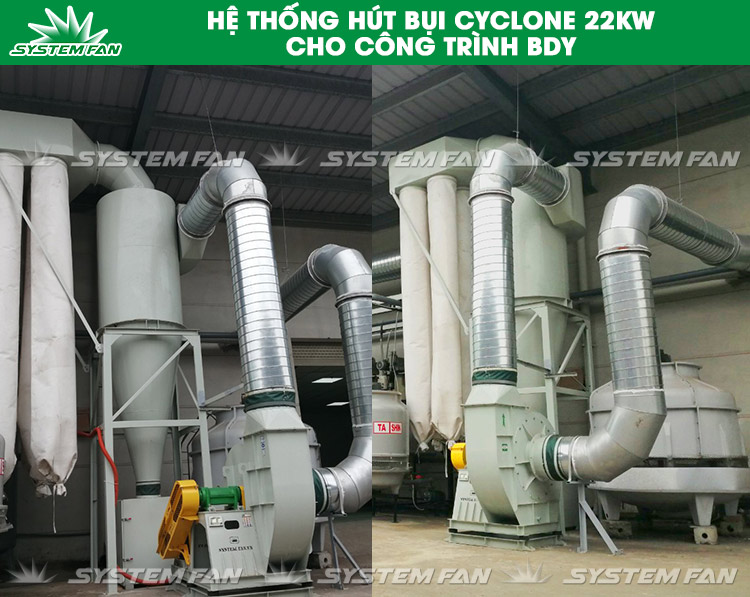 Hệ thống hút bụi Cyclone cho công trình BDY