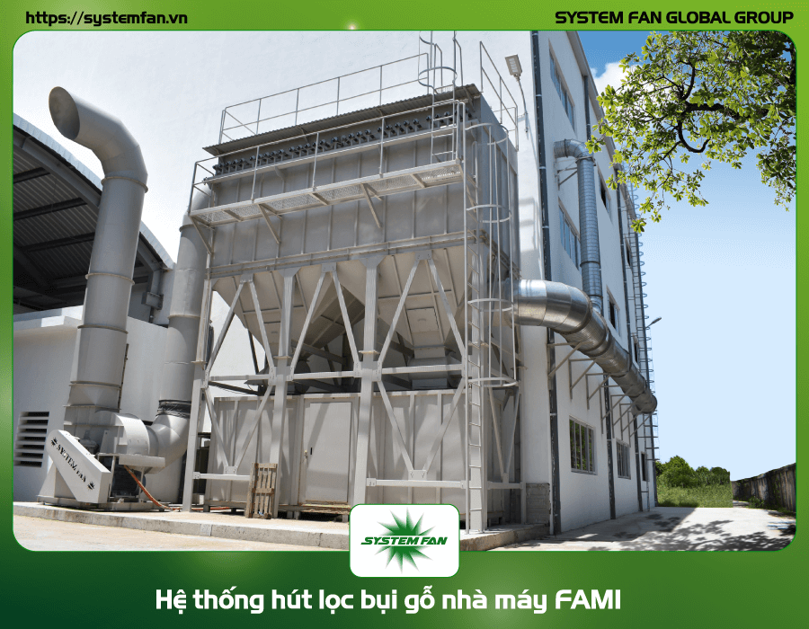 hệ thống hút bụi nhà máy fami hút bụi cho nhà máy fami