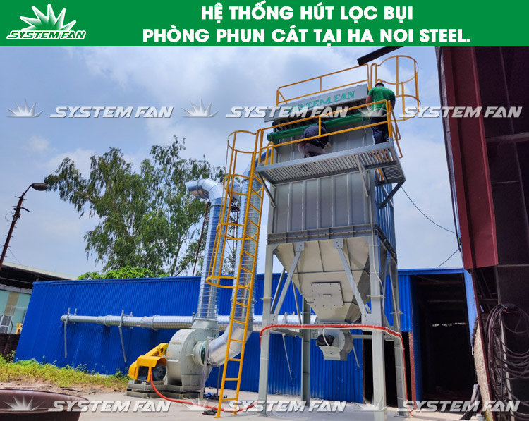 Hệ thống hút lọc bụi phòng phun cát - Hà Nội Steel (Hình 2)