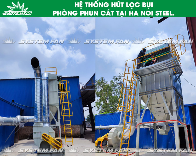 Hệ thống hút lọc bụi phòng phun cát - Hà Nội Steel (Hình 3)