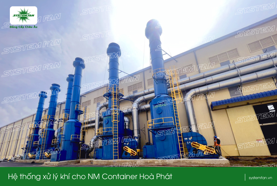 Dự án xử lý khí thải cho nhà máy Container Hoà Phát