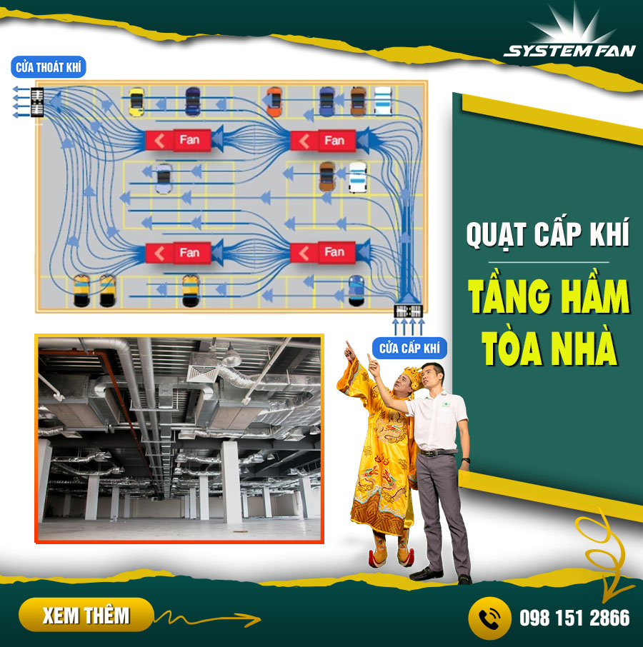 Hệ thống cấp khí, làm mát cho toà nhà