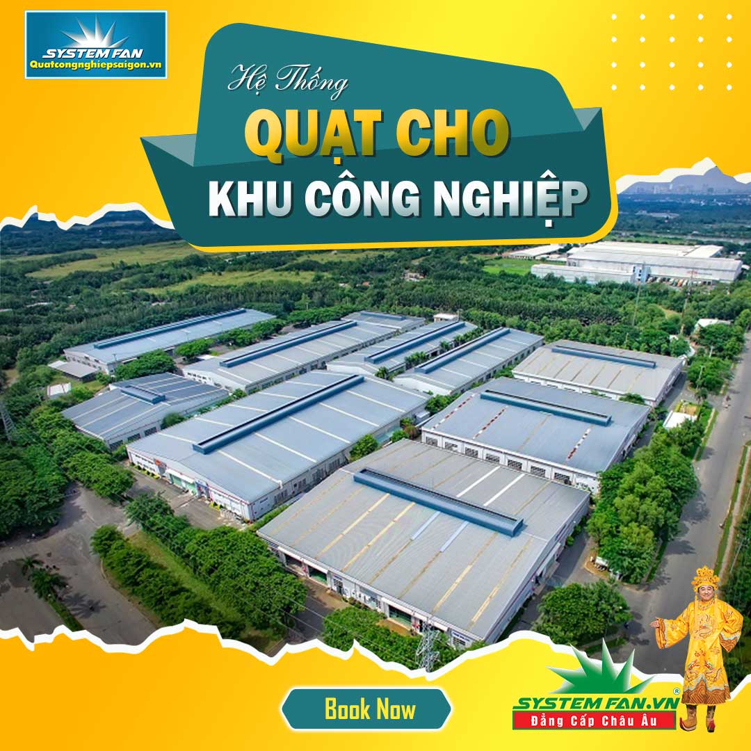 Quạt hút sử dụng cho khu công nghiệp