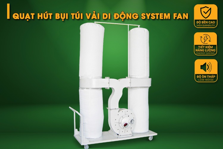 Quạt hút bụi túi vải di động System Fan