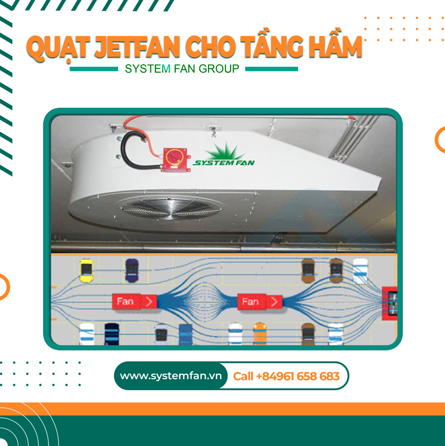 Quạt Jetfan thông gió tầng hầm