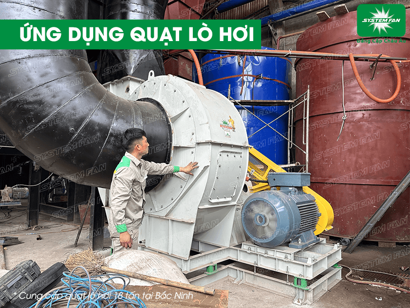 Quạt ly tâm thổi lò hơi