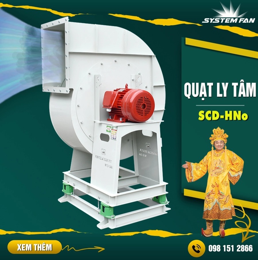 Quạt ly tâm hút bụi truyền động trực tiếp SCD-HNo