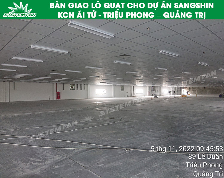 Bàn giao lô quạt cho dự án Sangshin (Hình 1)