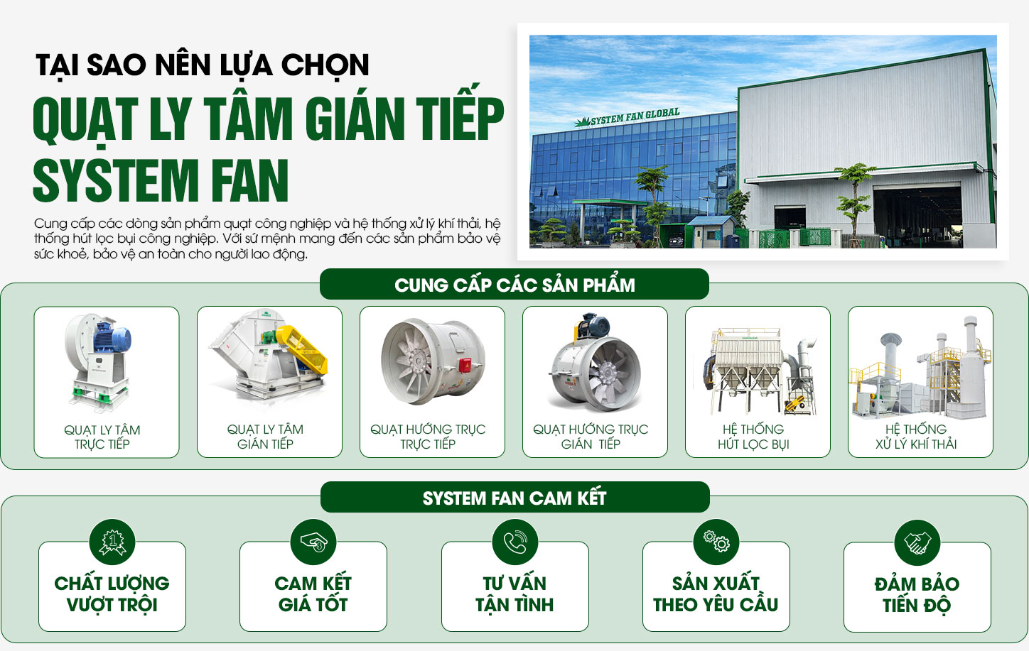 quạt ly tâm gián tiếp