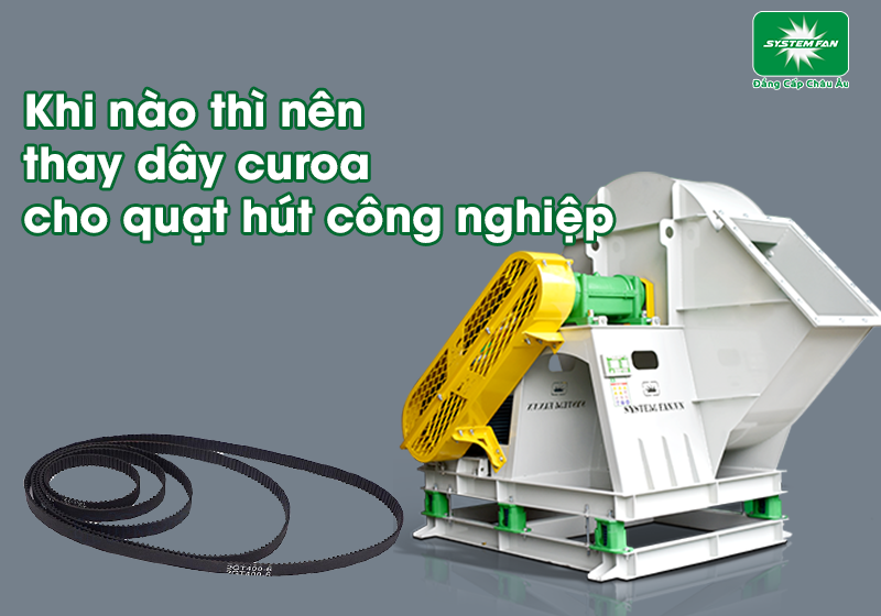 Thay dây curoa cho quạt công nghiệp