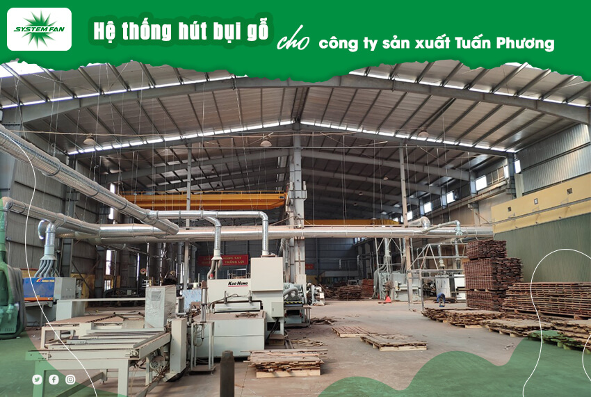 Hệ thống hút bụi gỗ công ty Tuấn Phương 2