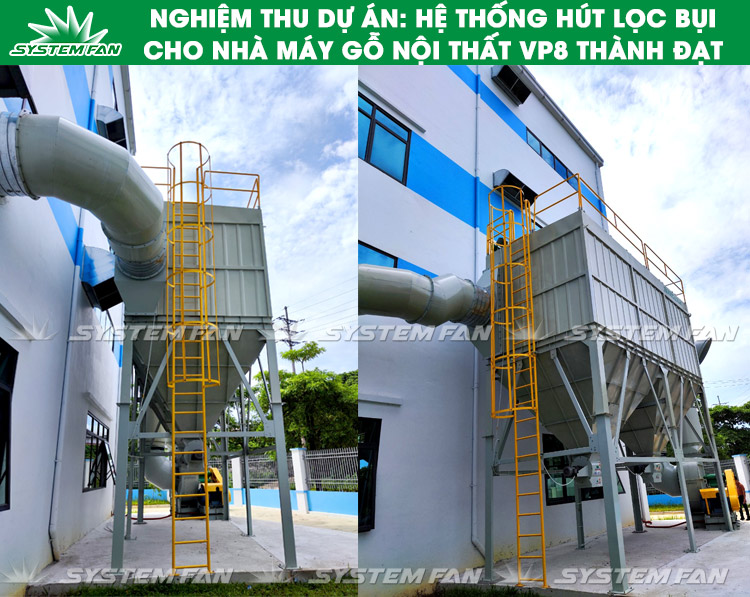 Nghiệm thu dự án: hệ thống hút lọc bụi gỗ cho nhà máy gỗ nội thất VP8 Thành Đạt (Hình 3)