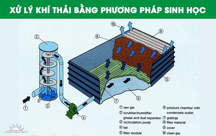 Xử lý khí thải bằng phương pháp sinh học