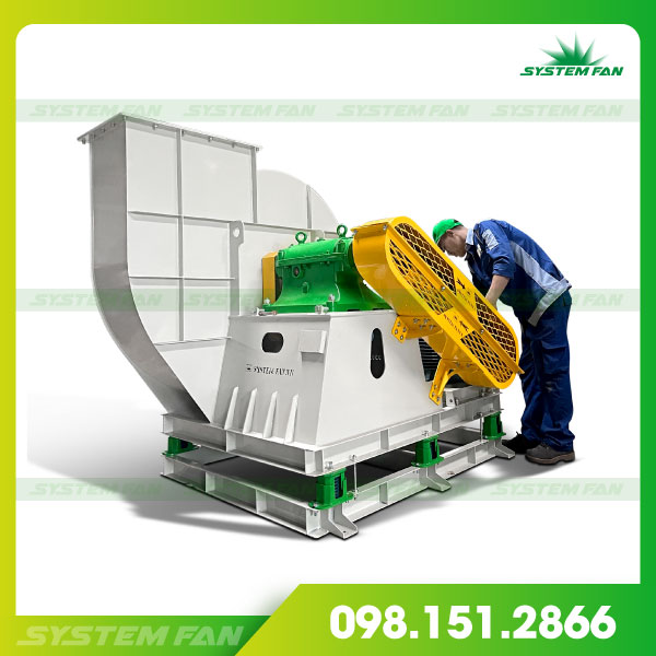 Quạt ly tâm cánh bản hai tốc độ truyền động gián tiếp SCIC-BNo