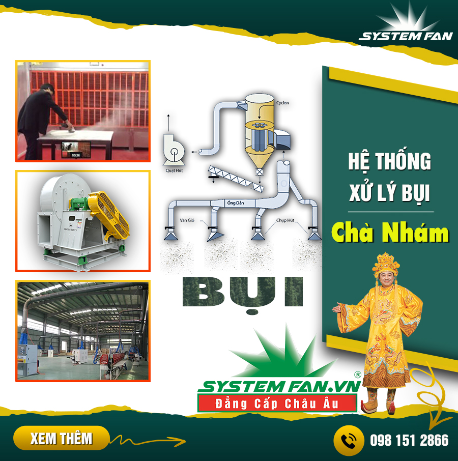 Hệ thống hút và xử lý bụi chà nhám