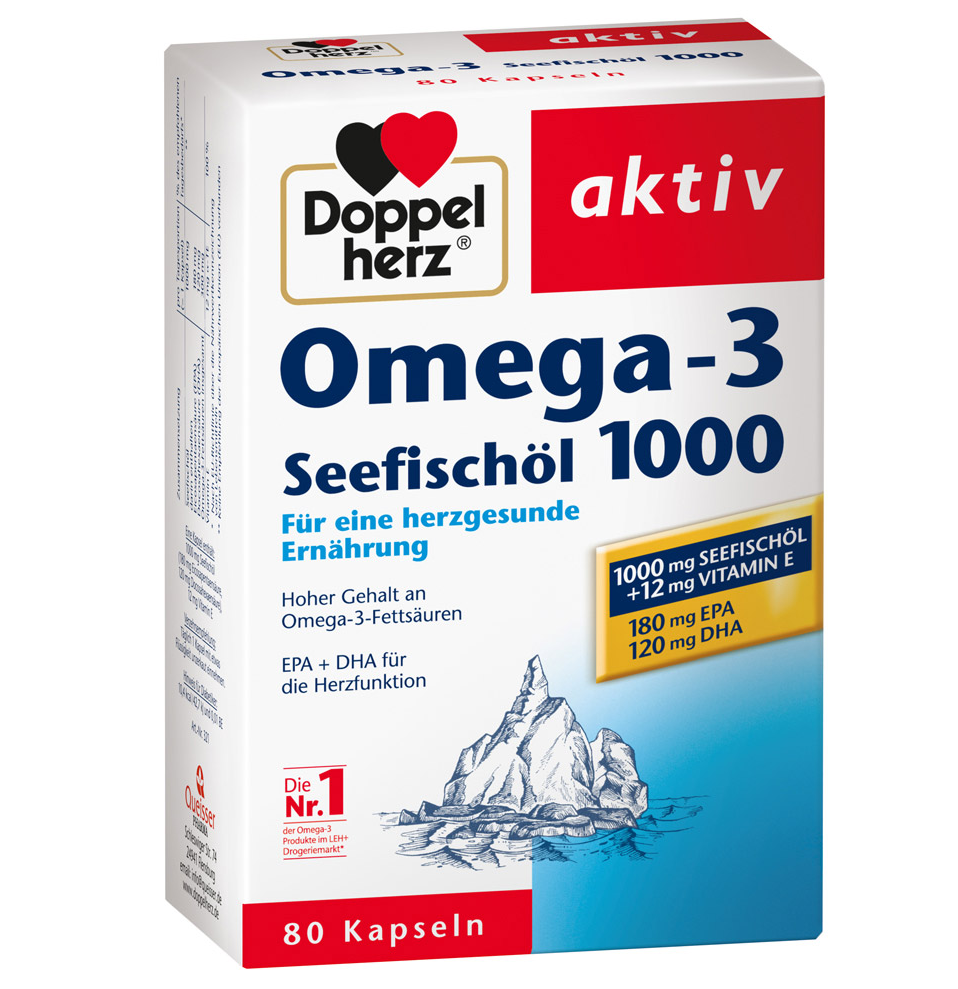 Doppelherz Omega - 3 1000 with vitamin E